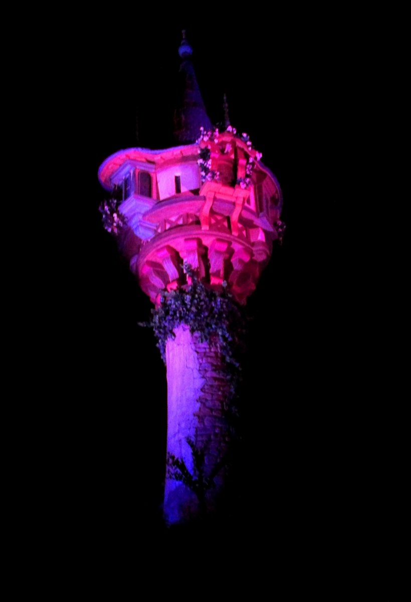 Tangled Tower At Night