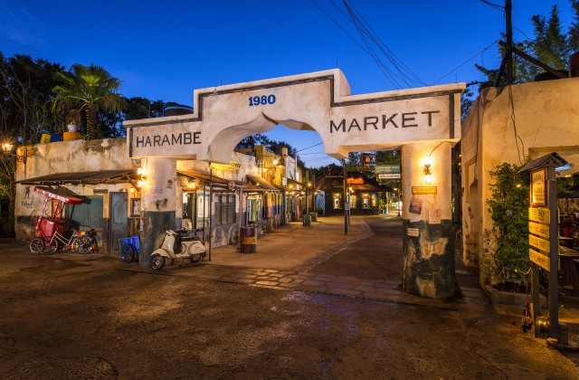 Harambe Market at Night