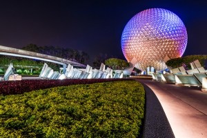 Spaceship Earth at Night