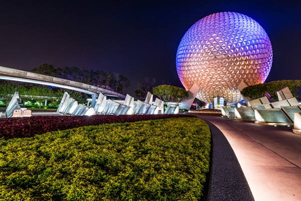Spaceship Earth at Night