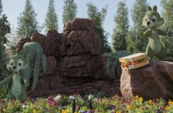 Chip and Dale Topiaries