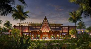 Reimagined Porte Cochere at Disney's Polynesian Village Resort