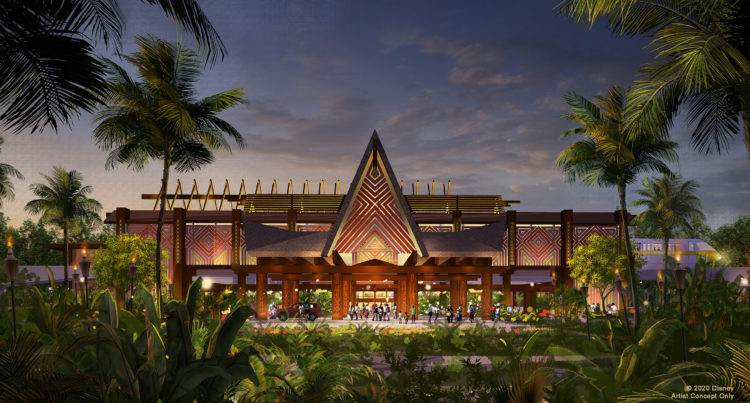 Reimagined Porte Cochere at Disney's Polynesian Village Resort